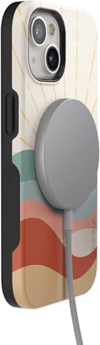 Casely iPhone 14 Case | Here Comes The Sun | Colorblock Sunset | Compatible with MagSafe | Bold Protective Design
