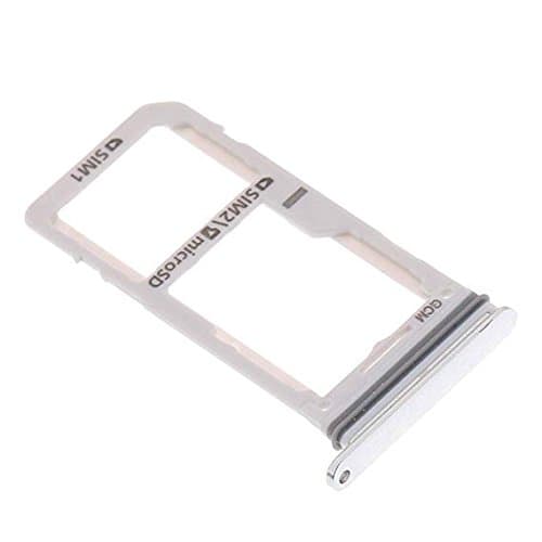SIM Tray Micro SD Card Tray Sim Slot Holder Replacement Part Compatible with Samsung Galaxy S8 G950 / S8 Plus G955 : Silver