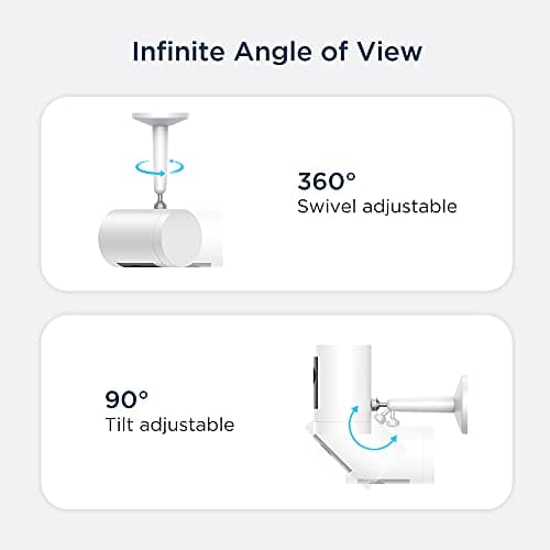 KIWI design Camera Wall Mount Bracket, Adjustable Indoor/Outdoor Wall Mount C...