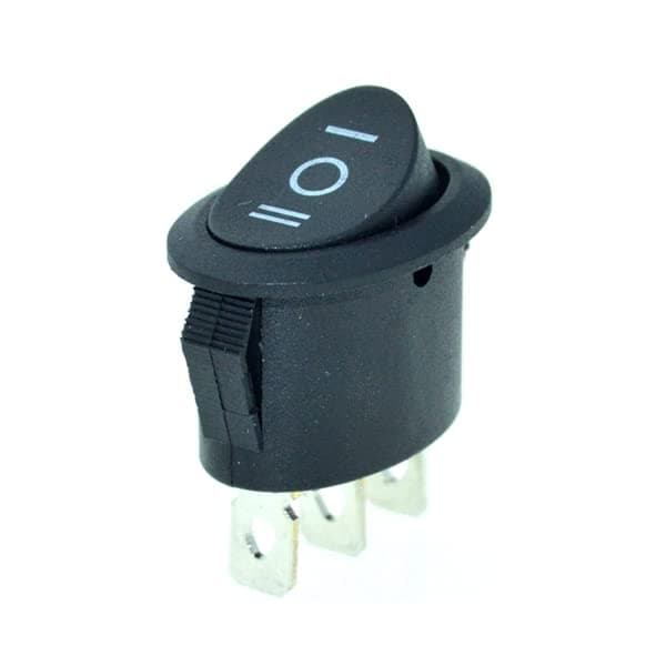 GenericRed Button 2 Position 3 Position Oval Rocer Switches Boat Switch 2Pin 3Pin SPST SPDT ON/Off ON/Off/ON Mount 6A 250VAC - (Color: SPDT ON-Off-ON)