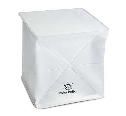 Inflatable Solar Lantern - Emergency Rechargeable Lantern - Waterproof, Compact, Portable - Great for Camping, Outdoor, Backpacking - Multicolor (1 Pack, White)