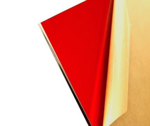 Cast Acrylic Sheet - .236 Thick, TP Red, 12 x 24 Nominal