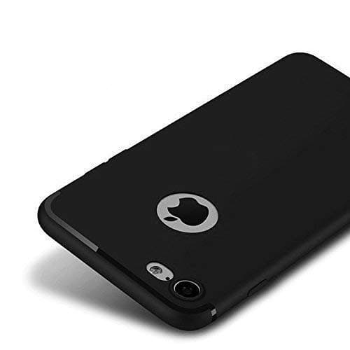 Emartos Soft Silicone Slim Back Cover Case for iPhone 6 & 6S - Pitch Black