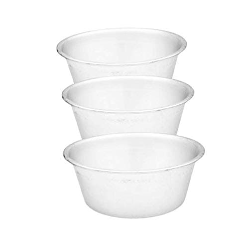 annu traders Aluminium Paste ice Making Bowl for Freezer ice Bowl , Barf katora , ice dibba [ Volume 1200 ml,3 pcs ]