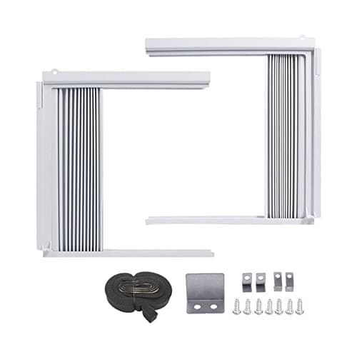 Window Air Conditioner Side Panels with Frame, Window AC Side Panels Kit Replacement, Adjustable Insulation AC Side Panel Include Frames
