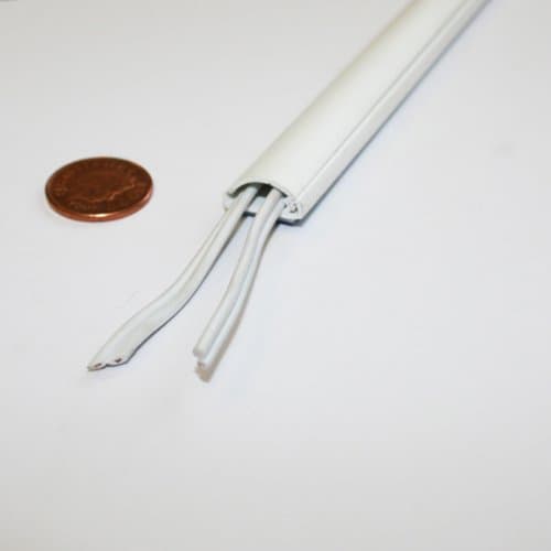 DLine 16x8 White Cable Covers Conduit 75cm