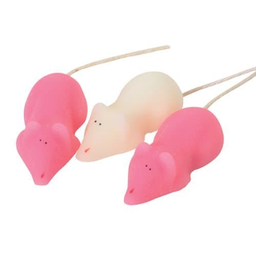Pink and White Sugar Mice x10