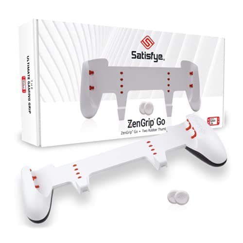 Satisfye ZenGrip Go (Lite), Accessories Compatible with Nintendo Switch Lite - Comfortable & Ergonomic Grip, Joy Con & Switch Control. #1 Switch Accessories for Gamers BONUS: 2 Thumbsticks