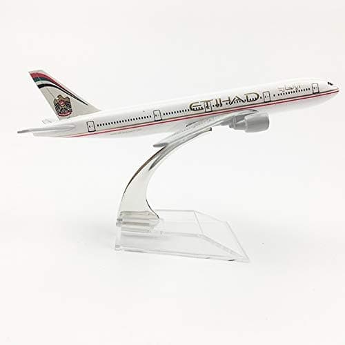 Diecast Aeroplane Scale Model Only For Display, Size -16 Cm- Etihad, Kid, White