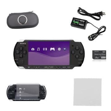 Sony PSP 3000 Black Premium Bundle (Renewed)