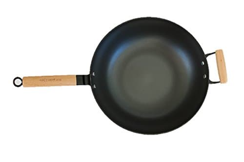 AG2T Light weight 14 " cast iron flat bottom wok