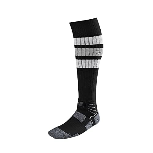 [EvoShield] Socks Pro-srz Striped Game Socks Grey/Blue, Maroon Stripe Mens 6-12