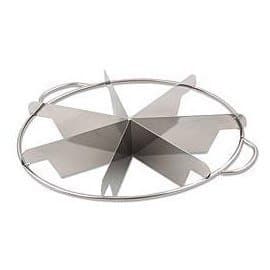 1 X NEW, 6-Slice Pie Cutter Press, 18/8 Gauge Stainless Steel, Commmercial Grade, Side-Handles