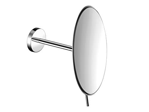 SCBA Wall Mounted Round 4X Adjustable Cosmetic Makeup Magnifying Mirror - Brass