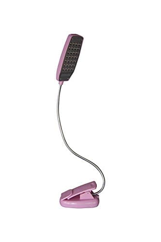 PANICTECH LED Dimmable Clip Light with Stand ,35cm Flexible Tube Home Design Alu Material Bed lights- Battery operated, or plugs into USB or outlet,Computer Keyboard / Desk Lamp(PC & Mac Compatible)