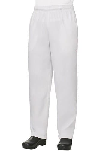 Best Textile Baggy White Chef Pants Size Large