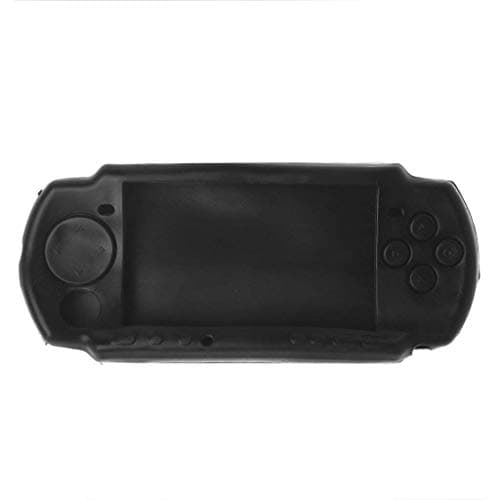 for PSP 3000 PSP 2000 Protective Soft Rubber Soft Protective Shell Case Cover PSP2000 PSP3000 (Black)