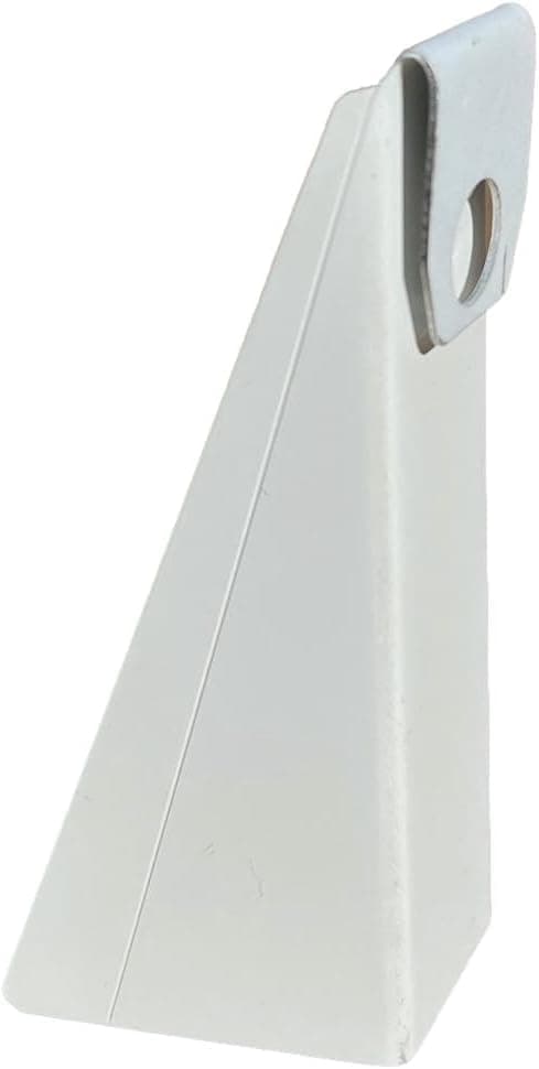 K-TEC GUTTER SUPPLY(10 Pack) White Aluminum Wedge for 5 Inch K-Style s- Use to Level Your Rain s When Fascia is at an Angle for 3/12 Through 5/12 Roof Pitch. Larger Wedges Available from