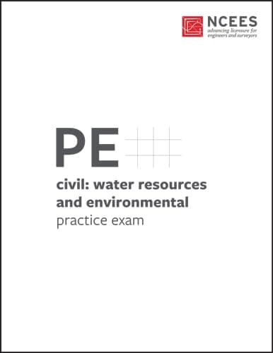 PE Civil: Water Resources and Environmental Practice Exam