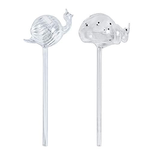 Six thousand li 2 Pack Plant Watering Bulbs, Automatic Hand-Blown Glass Watering Bulbs. Self-Watering Globes,Hand-Blown Glass Plant Water.
