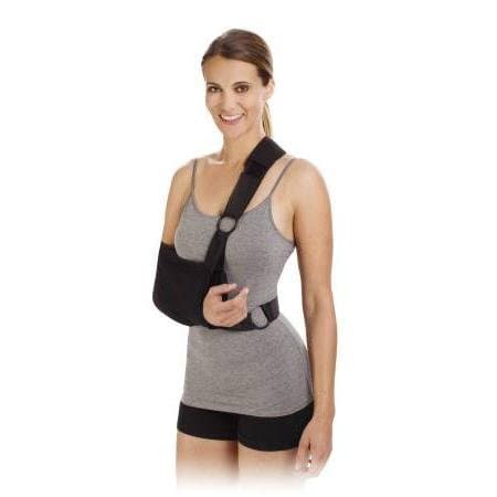 Shoulder Immobilizer Sling Cotton Poly Right/Left, Large 9x18, 1 ea