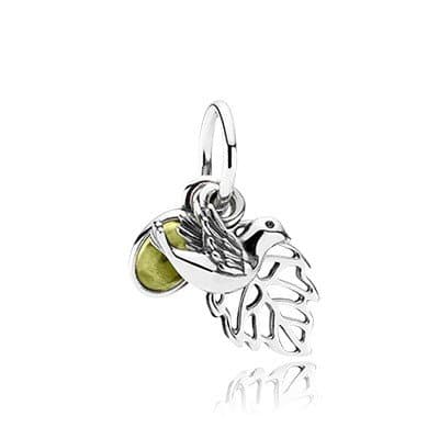 Pandora Silver Peridot Forest Trinity Charm 791214PE