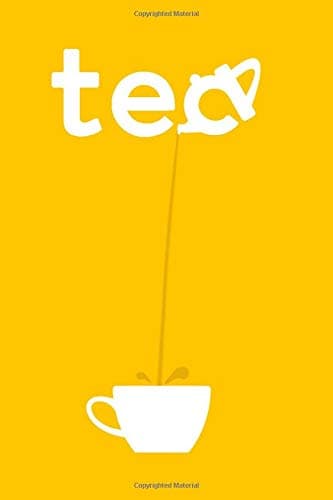Tea Lover Notebook Birthday Gift - Yellow: Lined Notebook / Journal Gift, 100 Pages, 6x9, Soft Cover, Matte Finish