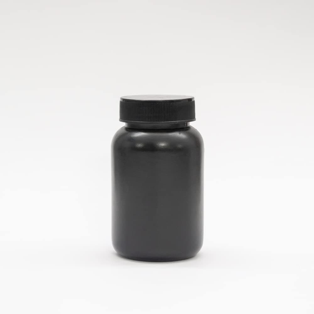 Patco - 100ml Black HDPE Empty Bottle For Capsules & Tablets - For Ayurvedic Powder Storage Bottle/Air Tight (Pack of 50)