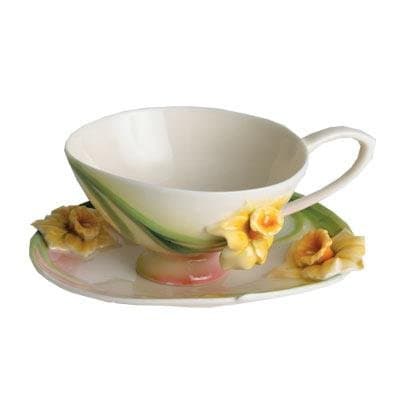 Daffodil Flower Small Cup and Saucer