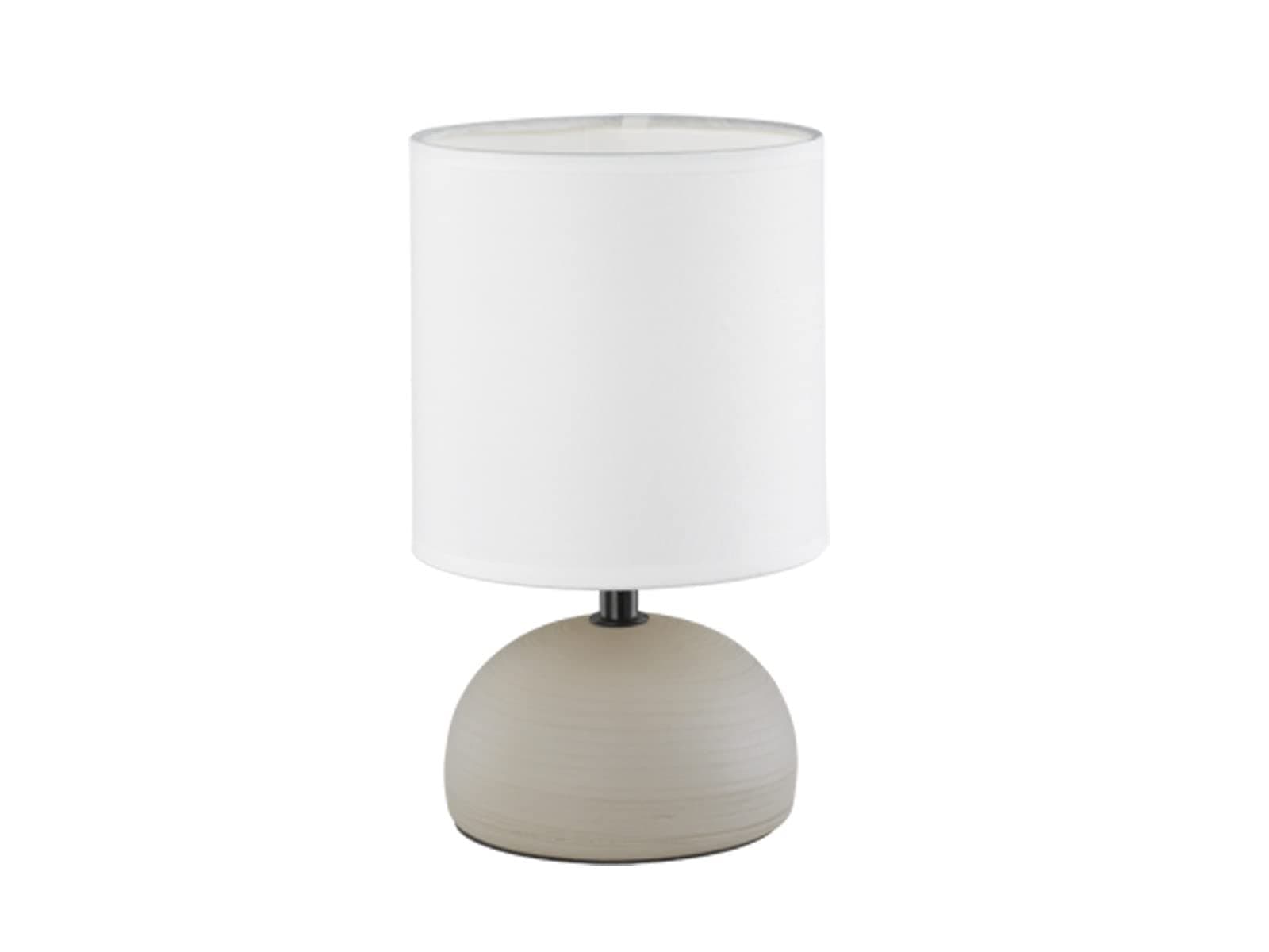 RL LIVE YOUR LIGHT Reality Leuchten Table Lamp, Table Lamp with Ceramic Base 1x E14 Maximum 40 W 29 cm Fabric Shade