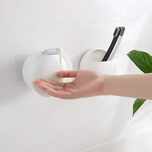 Wall Mounted Soap Dispenser,Refillable Lotion Liquid Soap Pump Bottles Bpa-Free Plastic Tops Suitable for Bathroom Kitchen Hotel Restaurant