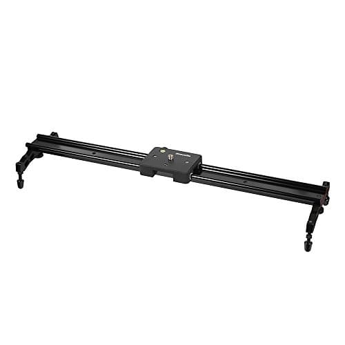 Commlite 60cm / 24’’ Sliding-pad Video Track Slider Dolly Stabilizer System for DSLR Camcorders