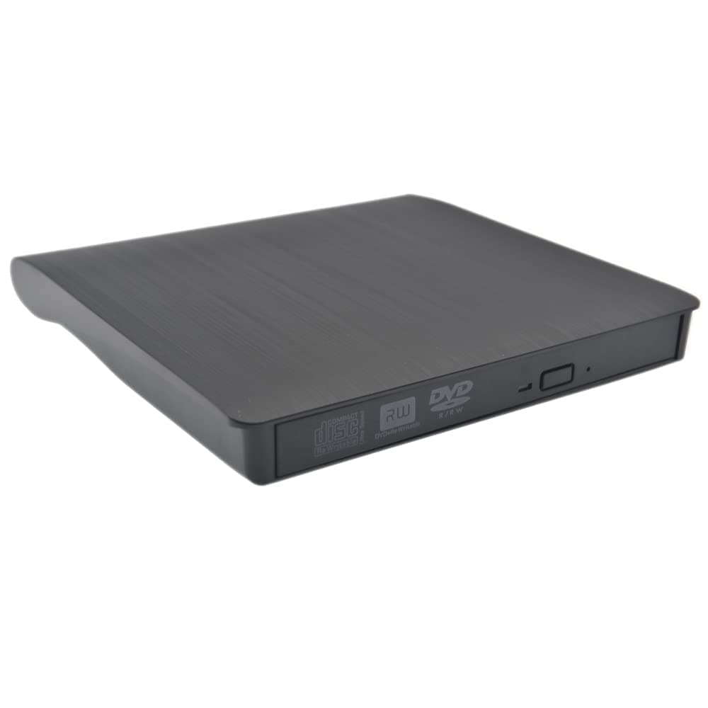 MythGeekExternal CD Drive USB 3.0 Portable Slim External DVD Drive, External DVD CD Drive & CD DVD +/-RW Writer/Rewriter/Player High Speed Data Transfer (Black)
