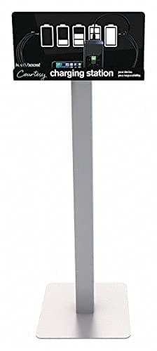 KwikBoost Free Standing Cell Phone Charging Station | Multi-Device Kiosk with 8 Ports | Compatible with iPhone, iPad, Samsung, Tablets and More!