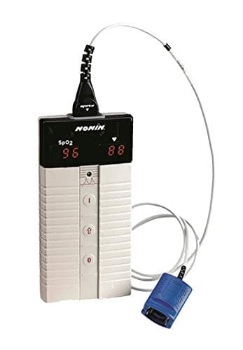 Nonin 8500 Hand Held Pulse Oximeter - Medium Soft Sensor 3ft (Finger/Toe Thickness .4 to .75 in) Fits Most 8000SM
