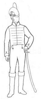 1812 Dragoon Uniform Pattern, Sizes XL-XXL