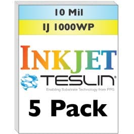 Brainstorm IDInkjet Teslin® Synthetic Paper - 5 Sheets
