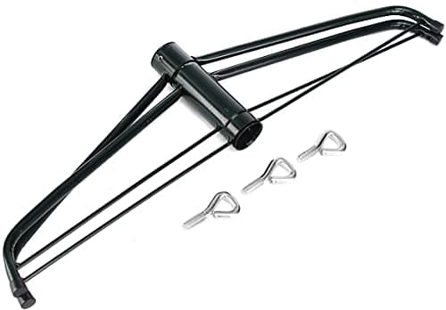 17.7 Inches Folding Christmas Tree Stand, Replacement Artificial Xmas Tree Stand Base for 3 Ft to 6 Ft Trees, Fits 0.5-1.25 Inch Pole, Green