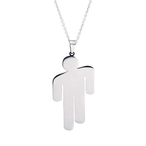 RESKY Billie Eilish Merch, 1 Pair Earring + 1 Pair Stud Earrings + 1 Necklace + 1 Blacelet + 1 Keychain, Gift Set for Fans Support (6 Pcs)