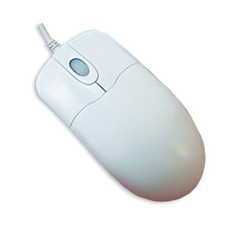 Seal Shield Silver Storm Medical Grade Waterproof Antimicrobial Scroll Mouse - White