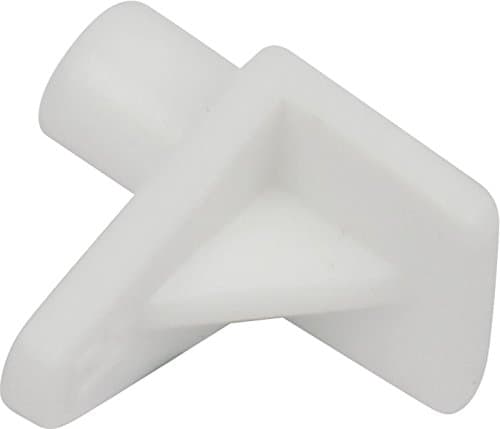 20 x Shelf Support Push In Stud 6mm Pegs White Plastic