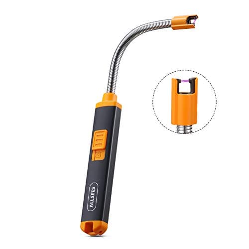 Allsees Electric Lighter - USB Multi-Purpose Arc Lighter with Longer 360° Flexible Neck, Designed with Safety