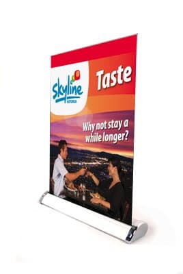 Sign Talk Table Counter Top Retractable Banner (24 Pack Double Sided)