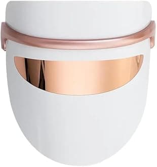 Glow LED Therapy Face Mask for Anti-Aging, Skin Rejuvenation & Wrinkle Reduction 7 Color LED Light Facial Mask for All Skin Types Soft, Lightweight, Portable & Easy Plug & Play