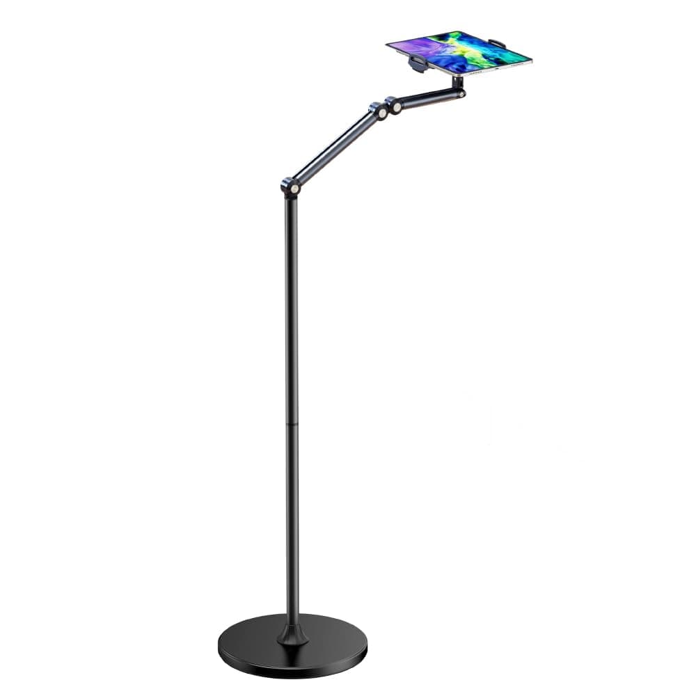 – Tablet Floor Stand, Adjustable Universal 360-Degree Rotatable Metal Tablet Holder, Phone Stand for iPad/iPhone X/iPad Pro or Other 4.5-11 Inches Devices