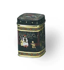 Black Jap Classic Classic Tea Caddy/Kitchen Storage Tin - 50g - Height 8 cm