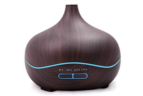 Lissetti Diffuser for Essential Oils Aromatherapy Diffuser Ultrasonic Aroma Diffuser Wood Grain Cool Mist Humidifier for Bedroom Kids Room Living Room Study Yoga Office