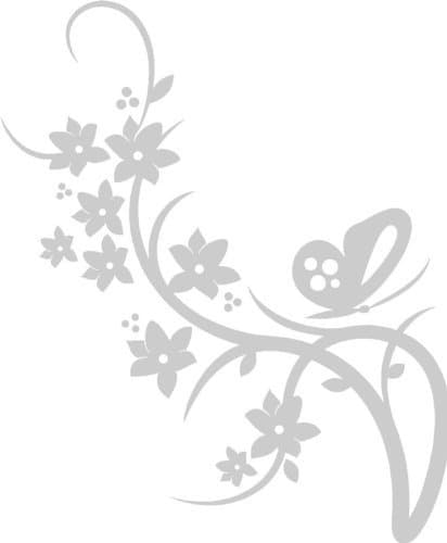 Butterfly Etch Effect, Frosted Vinyl Window Sticker