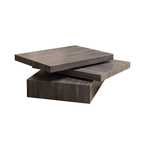 Christopher Knight Home Haring Square Rotating Wood Coffee Table Black Oak