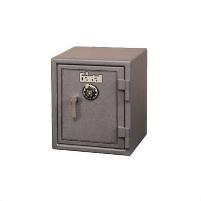Burglar and Fire Resistant Safe 1.6 CuFt Lock Type: Group II Key-Op Lock, Color: Maroon With Silver Trim